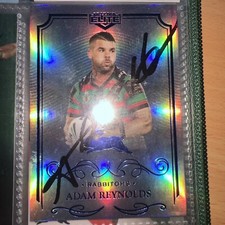 Adam Reynolds Signed 2017 NRL Elite Parallel NRL Card South Sydney Rabbitohs