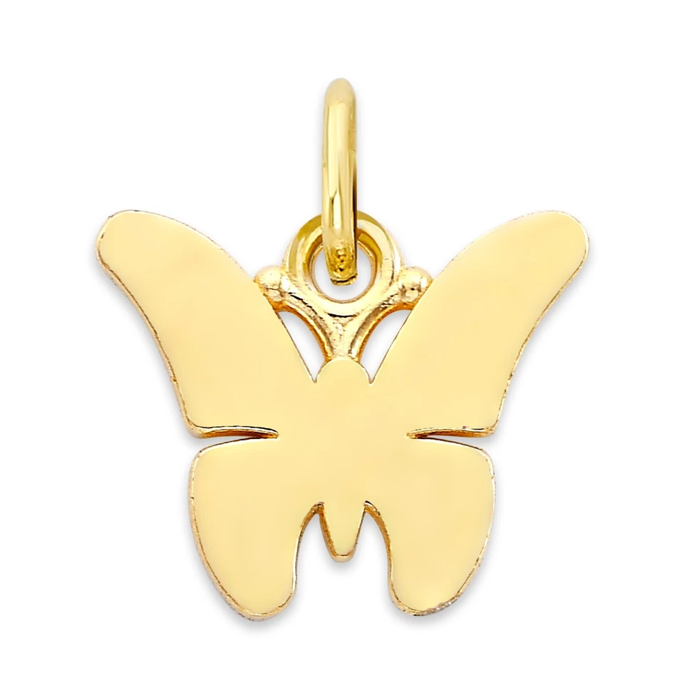 10k Solid Gold Butterfly Charm - Cute Charm Collectable Gifts for Her - Image 1 of 4