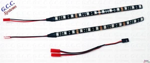 2x Impermeable Azul Coche RC Trasero, Bajo LED Iluminación Kit 200mm Plug N Play - Imagen 1 de 2