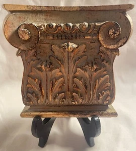 Strohblume Holz Wanddekoration 6 x 4 3/4 Zoll - Bild 1 von 4