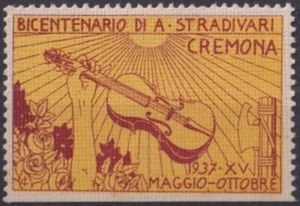 F-EX49538 ITALIA ITALIA CENICIENTA 1937 BICENTENARIO DE STRADIVARIUS MÚSICA CREMONA - Imagen 1 de 1