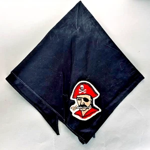 1962-'65 Camp Emerald Bay NECKERCHIEF Sewed-On PIRATE Patch CRESCENT BAY COUNCIL - Picture 1 of 3