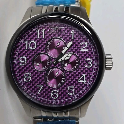 Invicta Specialty Reloj Hombre Multifunción Cuarzo Púrpura 48mm 18669 Foto 1 de 4