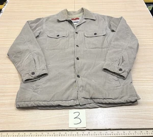 Vintage Old Navy Chore Coat Men's Small Corduroy Sherpa Lined Pockets Tan Y2K - Picture 1 of 9