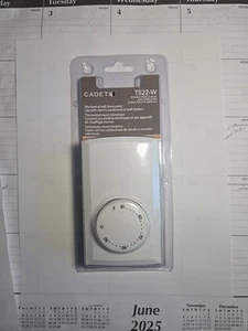 Cadet T522-W Mechanical Wall Thermostat For Baseboard or Wall Heaters (B6) - Picture 1 of 2