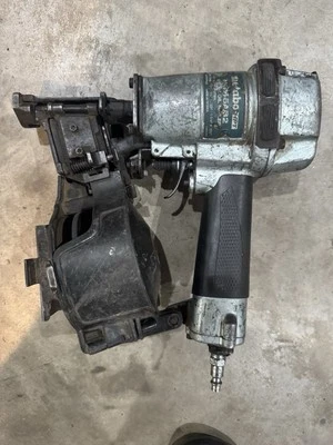 Hitachi Metabo HPT NV45AB2 1-3/4 inch Coil Roofing Nailer Nail Gun Working - Image 1 of 4