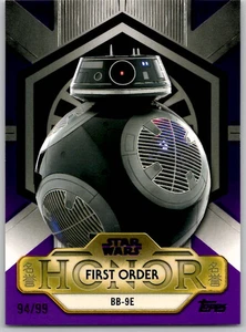 2025 Topps Meiyo Star Wars BB-9E Honor Insert /99 FH-2 - Bild 1 von 2