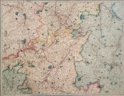 Ordnance Survey – Sheet 31 – 1855 Cruchley Map – Worcester & Warwickshire - Image 1 of 4