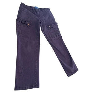 Democracy Damen Cargo-Stil Hose weinrot Größe 6 AB Lösung Schrittlänge 25,5 - Bild 1 von 4