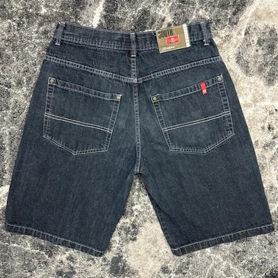 Pantalones Cortos De Colección Southpole Rojo Tab Para Hombres 34 Sueltos Y2K Negro Gris Jean Jorts Patinador Foto 1 de 4