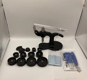 Juego de herramientas de prensa de reparación de relojes Kit de reparación de relojes 16 piezas Adecuado para tamaños de 18 mm a 50 m - Imagen 1 de 5