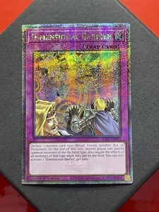 Dimensional Barrier | RA01-EN072 | MD | Quarter Century Secret Rare | YuGiOh! - Picture 1 of 7