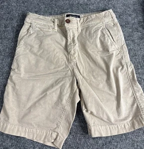 American Eagle Mens Next Level Flex Khaki Shorts Size 28 Beige - Picture 1 of 9