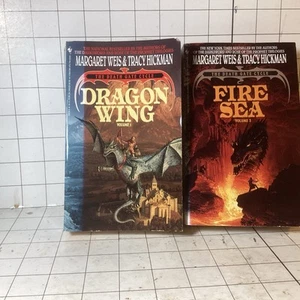 Dragon Wing & Fire Sea : Death Gate Cycle, Volume 1 & 3, Weis & Hickman. 1990,91 - Picture 1 of 5