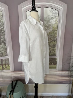 Camisa túnica de lino blanco de Chico. Talla 1 (8/10), nueva sin etiquetas  Foto 1 de 4
