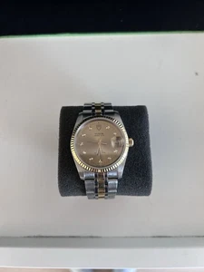TUDOR Prince Date Ref 74033 Herrenuhr Stahl/Gold Diamantblatt Ebay Zertifikat - Bild 1 von 6