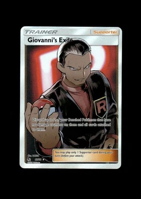 Pokémon S&M HF 2019: # 67 Giovanni's Exile Full Art Holo como nuevo Foto 1 de 2