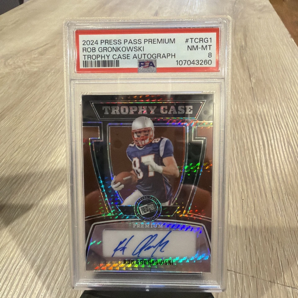 Rob Gronkowski 2024 Press Pass Premium, Trophy Case Auto /25 #TC-RG1 - Image 1 of 2