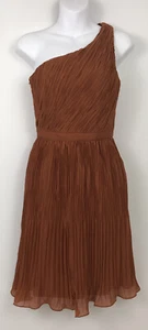 NWT Club Monaco One Shoulder Pleated Cocktail Bourbon Frida Dress Size 2 $198.50 - Bild 1 von 10