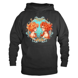 Zwillinge Sternzeichen Horoskop Astrologische Grafik Hoodie - Bild 1 von 10
