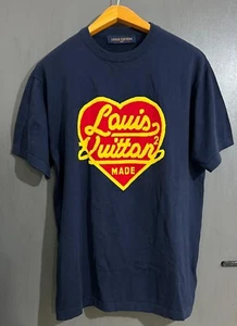 Louis Vuitton x Nigo Heart Crewneck Knit Crewneck Short Sleeve T-shirt Size M - Picture 1 of 2