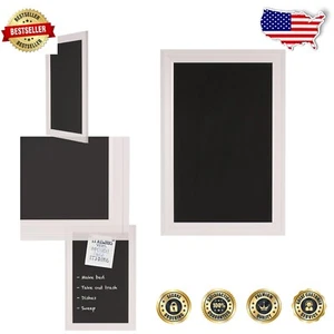 Lightweight Framed Magnetic Chalkboard 18.5x27.5 - Perfect for Notes & Reminders - Picture 1 of 10