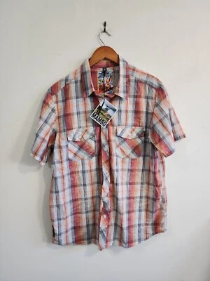 BNWT MAMBO LOUD Shirt Label Size XL Check Plaid Farting Dog Series Y2K - image 1 of 4