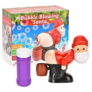 Bubble Blowing Santa - Fart Bubble Machine With Flashing Lights & Music Gift - Picture 1 of 11