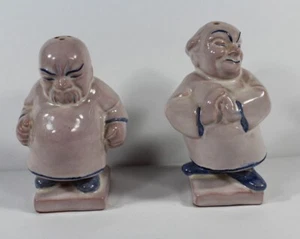 Vintage Irving W Reis Salz & Pfefferstreuer Germany Little Fat Dudes - Bild 1 von 3