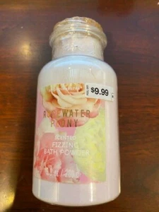 Rosewater Pink Peony Scented Fizzing Bath Powder 9.8oz New Sealed - Picture 1 of 3