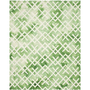 SAFAVIEH Dip Dye DDY677Q Handmade Green / Ivory Rug - Picture 1 of 20