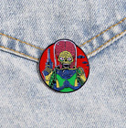 Mars Attacks! Enamel Metal Brooch Badge Lapel Pin Gothic Dress Punk Horror Retro