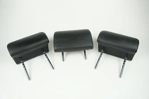 01-2003 bmw x5 e53 rear second row seat headrest leather black set of all 3 - Bild 1 von 12
