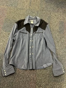Vintage Circle T Rough Rider Women's Western Pearl Snap Western Rodeo Shirt L - Picture 1 of 4