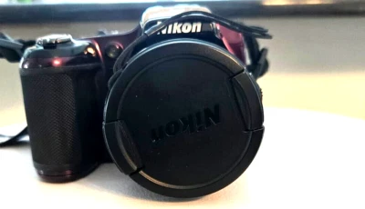 Nikon COOLPIX L820 16.0MP Digital Camera - Plum, (Battery cover doesn't close) - Image 1 of 4