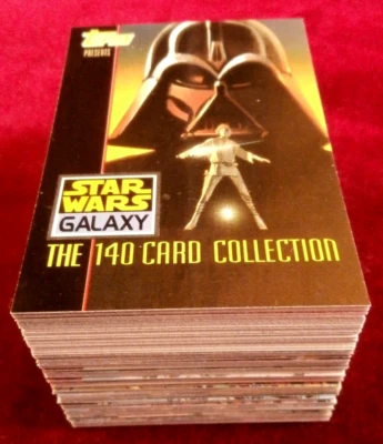 STAR WARS GALAXY SERIES 1 - Complete VINTAGE Base Set (140 cards) - Topps 1993 - Image 1 of 4