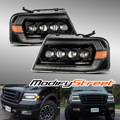Fit 04-08 Ford F150/06-08 Lincoln Mark LT NOVA-Series Projector Headlights Set - Image 1 of 4