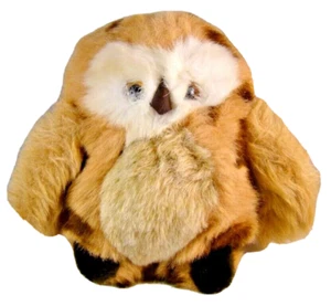 Peluche vintage GUND Spotted Owl 8" marrón 1982 - Imagen 1 de 9