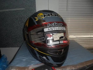 NOS KBC Tarmac With Antifog Face Shield Full Face Radio Active Zone Helmet - Picture 1 of 9