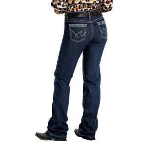 Cruel Denim Women's Hayley Moderate Rise Trouser Jeans Dark Wash CB70154001 - Picture 1 of 5