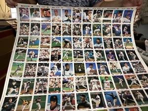 Topps 1993 Niecięty arkusz baseballowy (132) Karty Seria 2 Board #10 - Zdjęcie 1 z 8