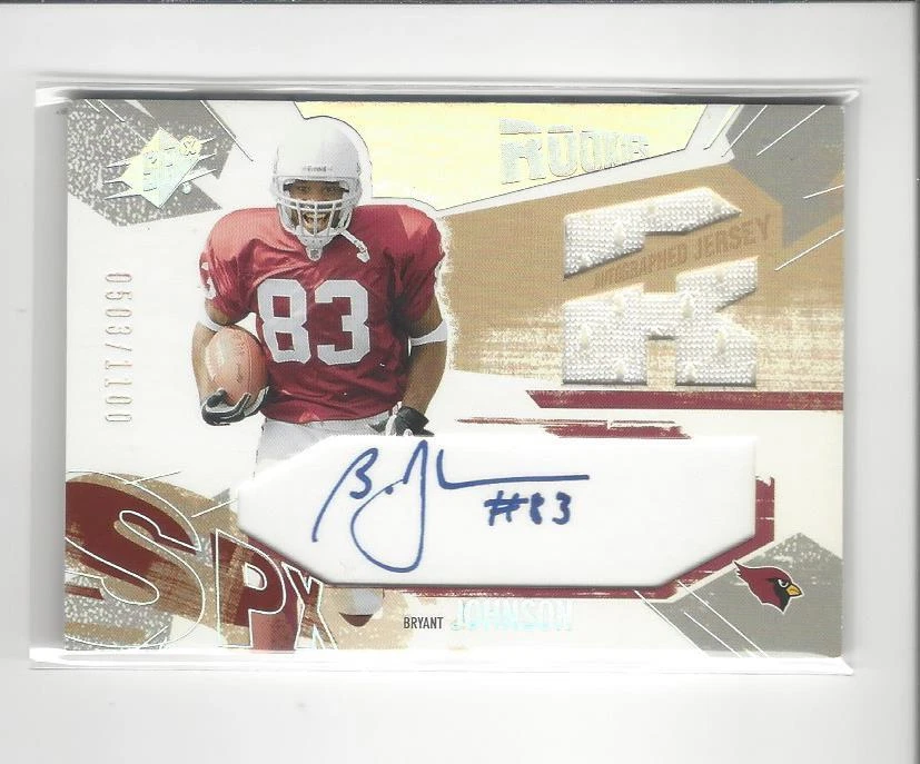 2003 SPx #204 Bryant Johnson RC AUTOGRAPH JERSEY Cardinals /1100  - Image 1 of 1