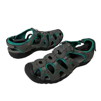 Sandalias Earth Spirit Senderismo Aire Libre Confort Gris Azul Verde Mujer Talla 10 Foto 1 de 4