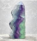 292G Natural Colored Fluorite Mineral Standard Quartz Crystal Energy Healing Rod