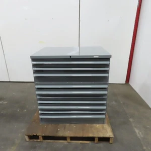 Equipto 10 Drawer Industrial Parts Tool Storage Shop Cabinet 36" x 26" x 39"H - Picture 1 of 11