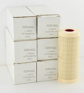 6 - Linear Instruments 0100-0011 Dual Perforation 4.75" chart paper, .75" core. - Picture 1 of 3