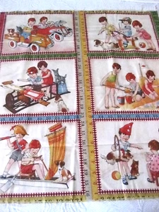 RARO Panel de Tela Moda Wee Play American Jane Patterns Sandy Klop Moda De Colección #21088 NUEVO - Imagen 1 de 12