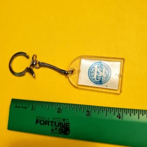 Vintage The First National Bank of Chicago IL Schlüsselanhänger Hologramm Schlüsselclip RAR - Bild 1 von 4