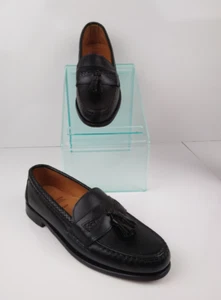 Allen Edmonds Maxfield Quaste Halbschuhe Schwarz Leder Herren Größe 10AA - Bild 1 von 9