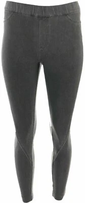 Pantalones al tobillo de mezclilla de punto Halston con costura delantera-gris-pequeño 6-NUEVO-A346934 Foto 1 de 2